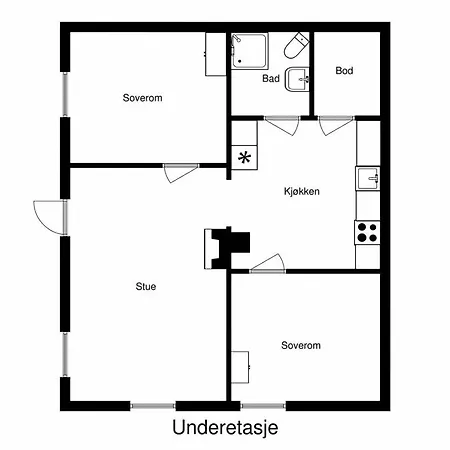アパート Two Bedroom Near The Centre. トロムソ